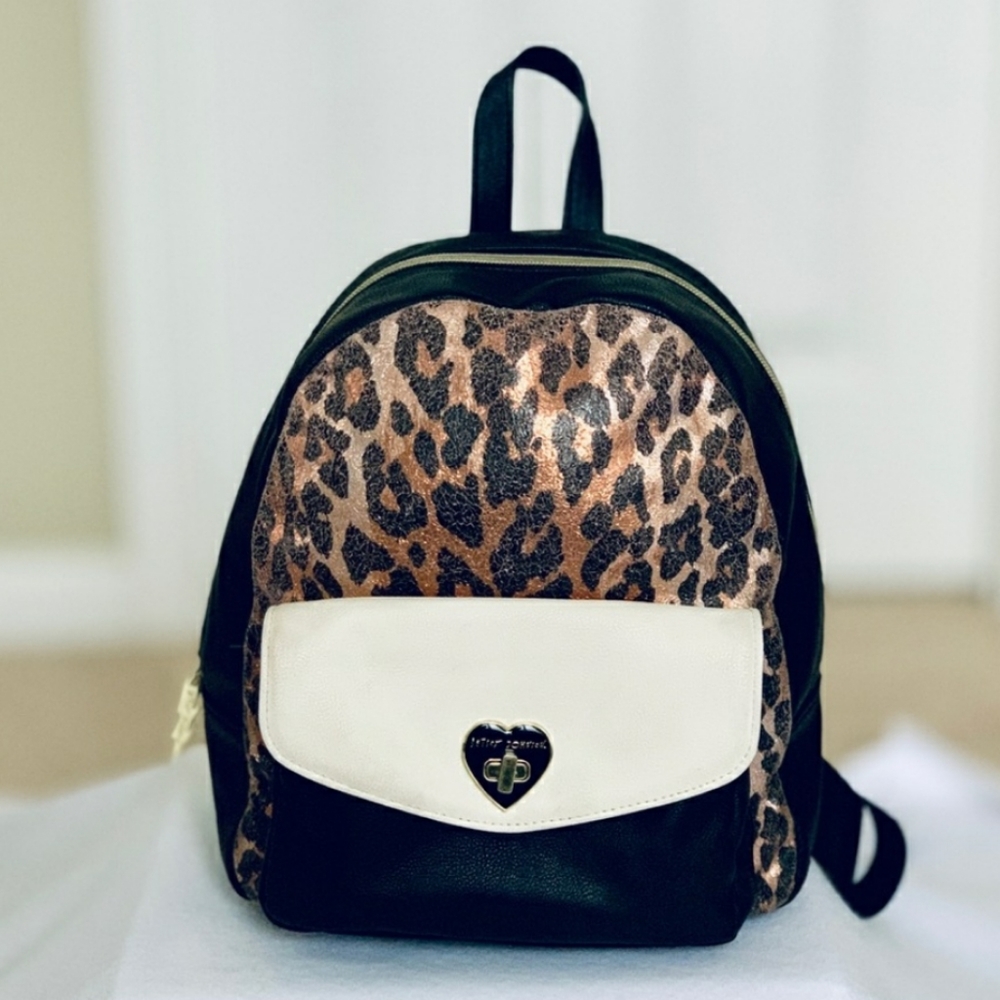 Betsey Johnson Mini Backpack Leopard